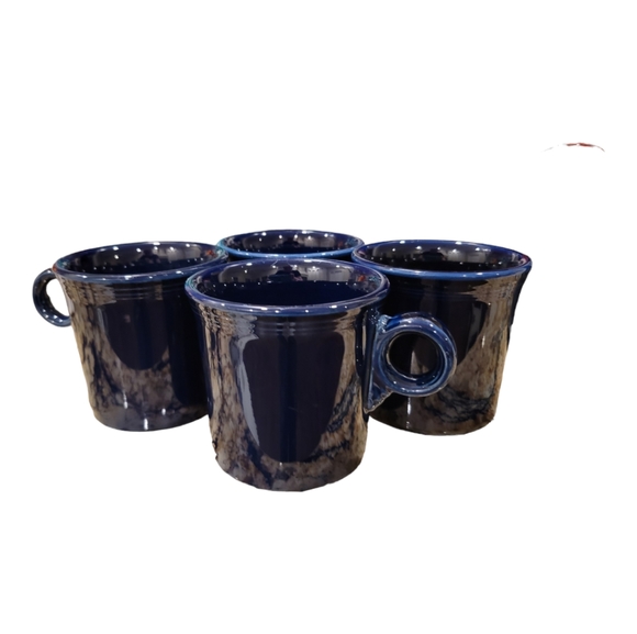 Fiesta Other - 4 Fiesta Cobalt Ring Mugs